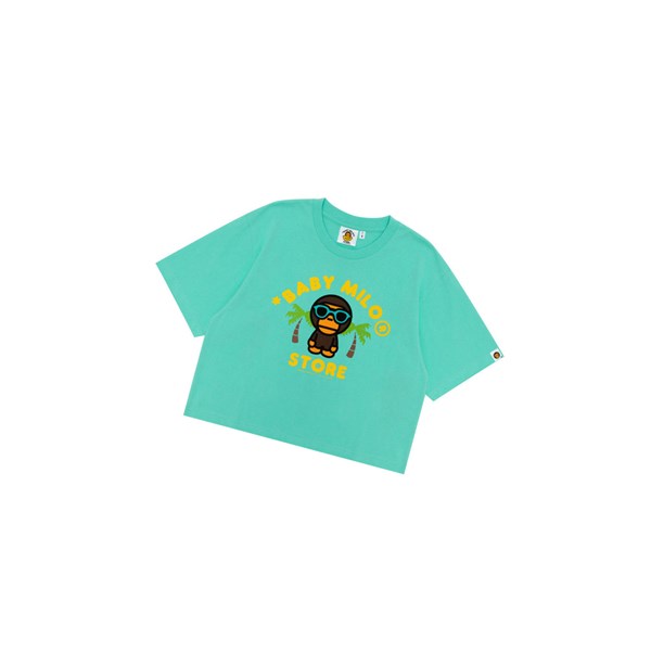 A BATHING APE Bape Baby Milo Printed Tee Lyhyt Sleeve Naisten T Paidat Minttu | 60839DPVW