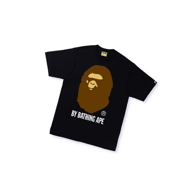 A BATHING APE Bape By Bathing Ape Tee Lyhyt Sleeve Miesten T Paidat Mustat | 62597HDMQ