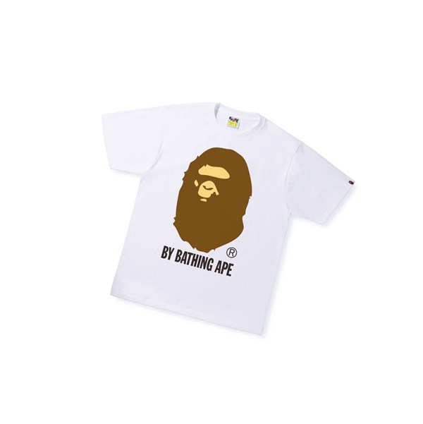 A BATHING APE Bape By Bathing Ape Tee Lyhyt Sleeve Miesten T Paidat Valkoinen | 85319WRIC