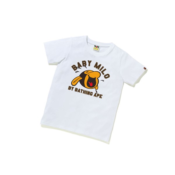 A BATHING APE Bape Classic Baby Milo Tee #1 Lyhyt Sleeve Naisten T Paidat Valkoinen | 21456BDSC