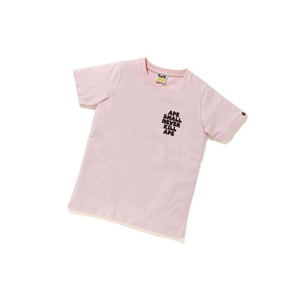 A BATHING APE Bape Classic Baby Milo Tee #2 Lyhyt Sleeve Naisten T Paidat Pinkki | 25780SVIJ