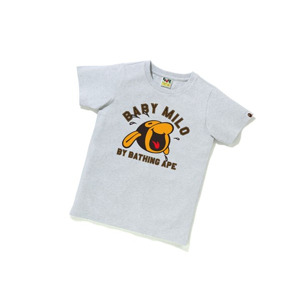 A BATHING APE Bape Classic Baby Milo Tee #1 Lyhyt Sleeve Naisten T Paidat Harmaat | 84561MKFB
