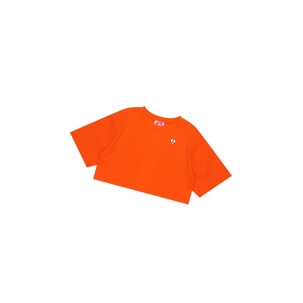 A BATHING APE Bape Graphic Loose Tee Lyhyt Sleeve Naisten T Paidat Tummanoranssi | 03671NYAP