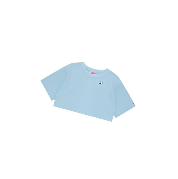 A BATHING APE Bape Graphic Loose Tee Lyhyt Sleeve Naisten T Paidat Sininen | 51430KCER