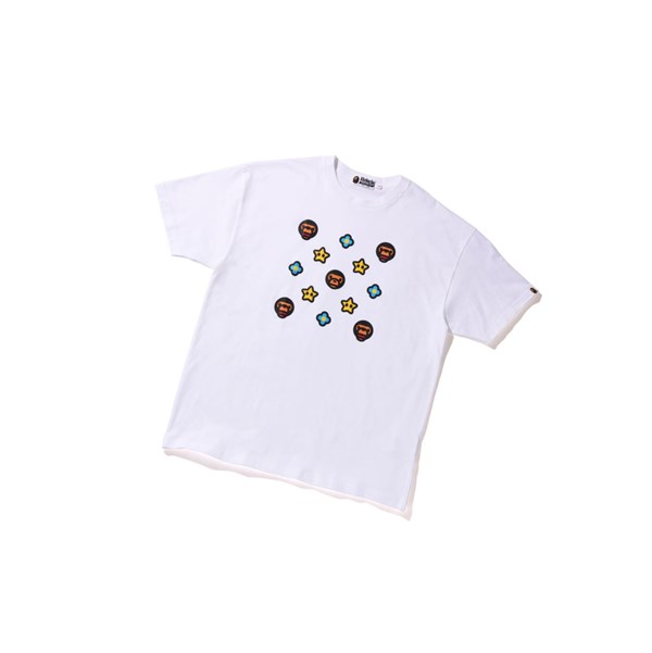 A BATHING APE Bape Milo Monogram Oversized Tee Lyhyt Sleeve Naisten T Paidat Valkoinen | 05279YCTG