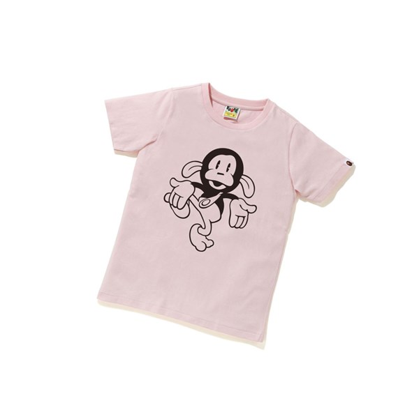 A BATHING APE Bape Pigment Classic Baby Milo Tee Lyhyt Sleeve Naisten T Paidat Pinkki | 93607TFHU