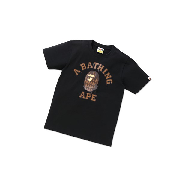 A BATHING APE Bape Valentine Chocolate Ape Head Tee Lyhyt Sleeve Naisten T Paidat Mustat | 06153YUTZ