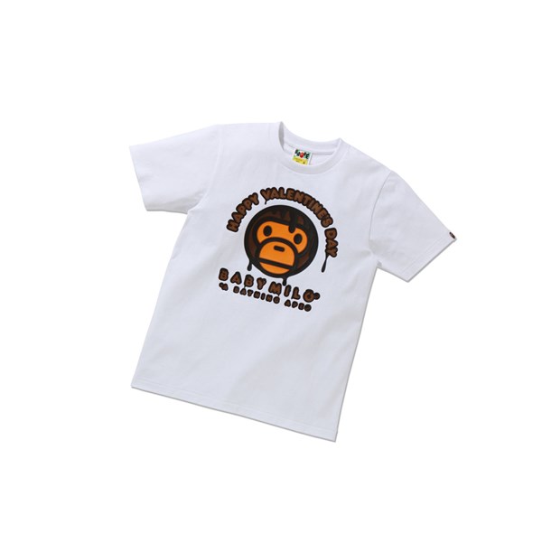 A BATHING APE Bape Valentine Chocolate Baby Tee Lyhyt Sleeve Naisten T Paidat Valkoinen | 49708WZSO