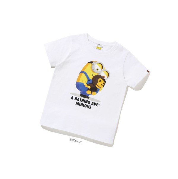 A BATHING APE Bape X Minions Tee08 Lyhyt Sleeve Naisten T Paidat Valkoinen | 60523CNXL